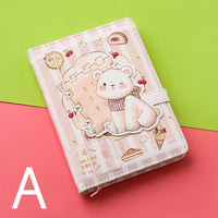 36k Notebook Cute Girl 112 Color Page with Magnetic Buckle Exquisite Hand Ledger Diary Student Stationery Notepad Creative gifts
