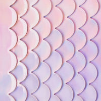 Mermaid Scale Journal, 200 Lined Paper Page Notebook, Purple PVC Cover