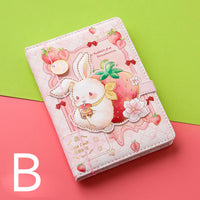 36k Notebook Cute Girl 112 Color Page with Magnetic Buckle Exquisite Hand Ledger Diary Student Stationery Notepad Creative gifts