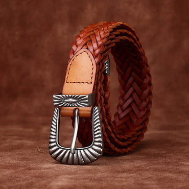 3.0CMNew Luxury Designer Handmade Genuine Leather Women's Belt Jeans Casual Dress Ladies Trendy Belts Fashion Waistband