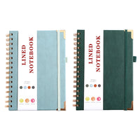 A5 Lined Notebook Spiral Journal Portable Hardcover Notebook Multi-Function Loose-leaf Notebook for Working Note Taking